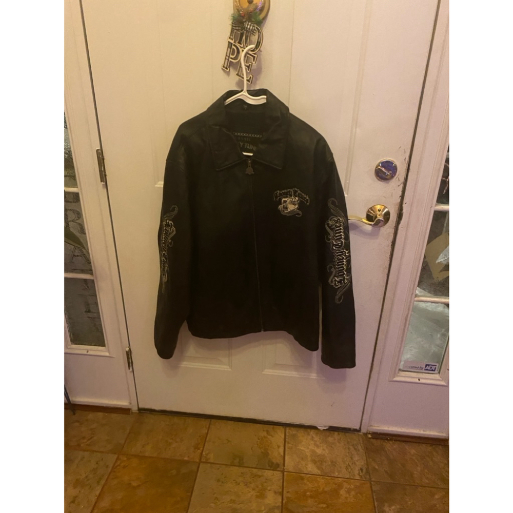 Looney Tunes Collection Taz leather coat size L